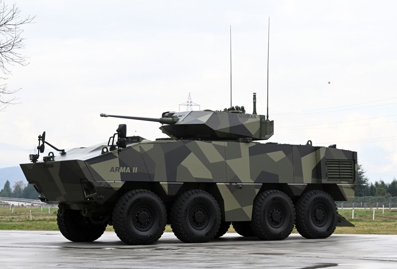 Otokar unveils Arma II 8X8 armored fighting vehicle with domestic engine –  Defense Here