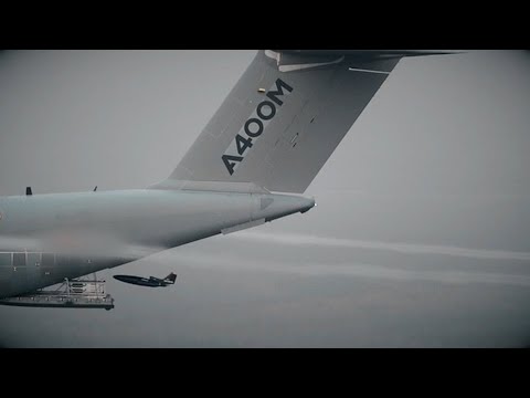 Future Combat Air System: A400M UAV Launcher test