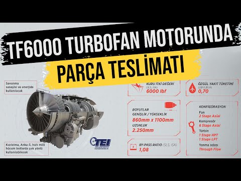 TF-6000 Turbofan Motorunda Parça Teslimatı
