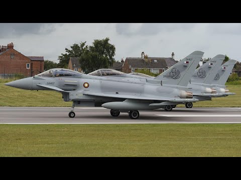 Katar, Eurofighter Typhoon uçaklarının ilk partisini İngiltere&#039;den teslim aldı