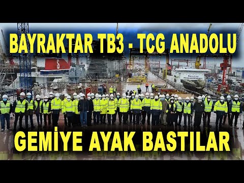 Bayraktar TB3 ekibi TCG Anadolu&#039;da - Bayraktar TB3 UAV will be deployed on the ship - Savunma Sanayi