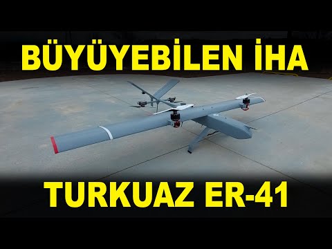 Büyüyebilen İHA Turkuaz ER-41 - Telescopic Wing UAV - Savunma Sanayi - VTOL - Drone - İHA -