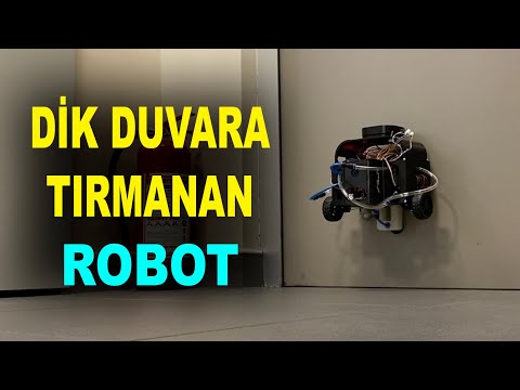 Dik duvara tırmanan robot - WCR Wall Climbing Robot - Çankaya Üniversitesi - Savunma sanayi