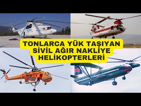 Hayat kurtaran sivil dev nakliye helikopterleri