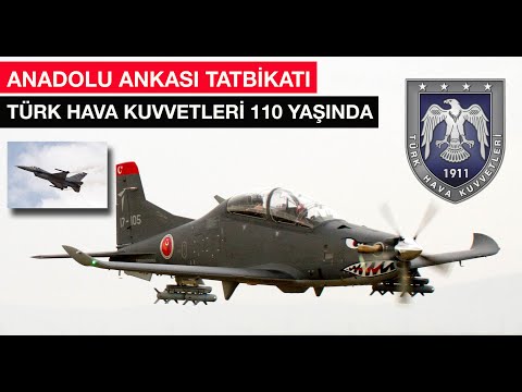 Türk Hava Kuvvetleri&#039;ne 110&#039;uncu yıl hediyesi Hürkuş ve Anadolu Ankası Tatbikatı