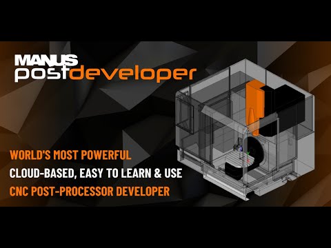 MANUSpost Developer.. البرنامج القائم على الحوسبة السحابية لماكينات الـ CNC الأول والوحيد في العالم