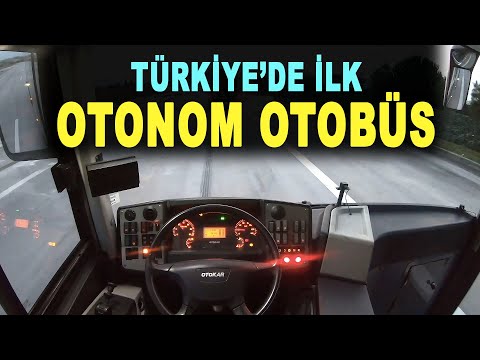 Türkiye&#039;nin ilk sürücüsüz / otonom otobüsü - Autonomous bus - OTOKAR sürücüsüz otobüs - OTKAR