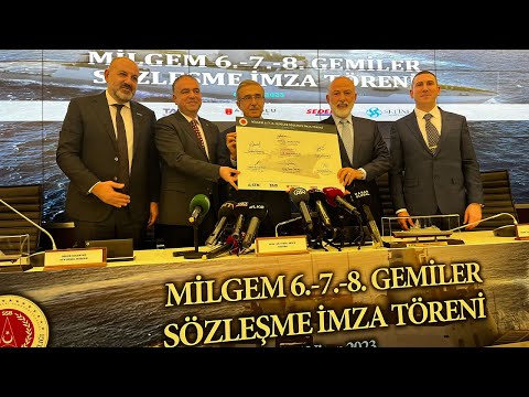 Türk Deniz Kuvvetlerine üç yeni fırkateyn için imzalar atıldı