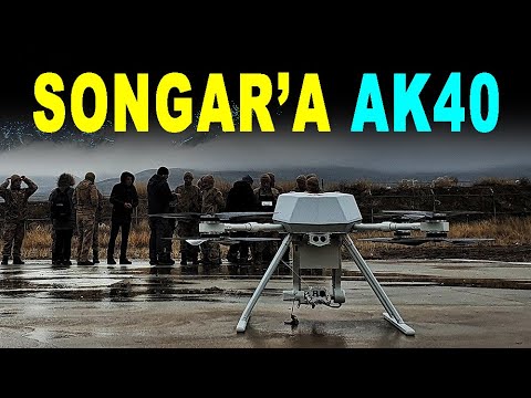 Silahlı drone SONGAR&#039;a AK40 bombaatar - Grenade launcher and armed drone SONGAR - ASİSGUARD