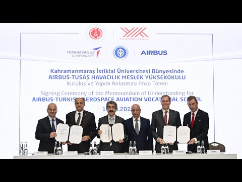 TUSAŞ ile dünyanın önde gelen havacılık şirketlerinden Airbus arasında anlaşma imzalandı