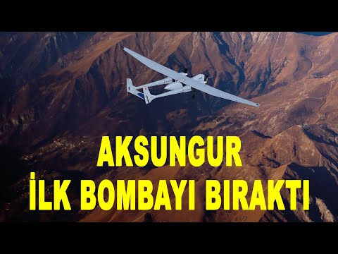 Aksungur İHA, F-16&#039;nın işine el attı - The first bomb from Turkish UAV - TEBER - TUSAŞ - ROKETSAN