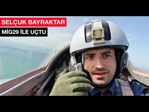 Selçuk Bayraktar Azerbaycan TEKNOFEST&#039;te Mig29 ile uçtu