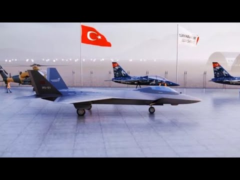 Turkish Aerospace&#039;s TF-X 5th Generation Multirole Fighter Aircraft animation