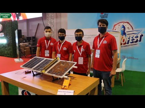 Düzce&#039;de Hafız Anadolu İHL öğrencileri güneş enerji panelleri temizleme aracı geliştirdi